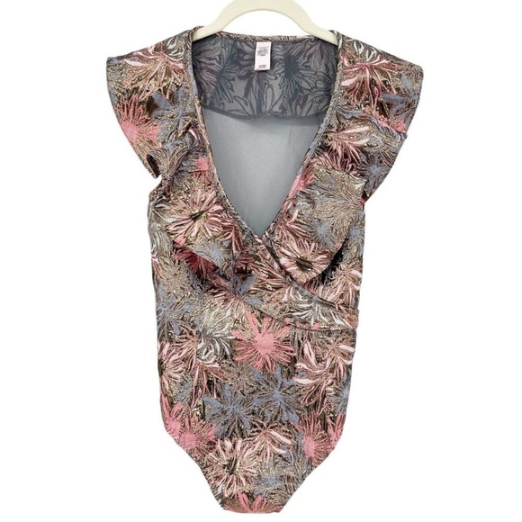 Victoria's Secret Floral Bodysuit - small - NWT. B8 - Picture 2 of 6